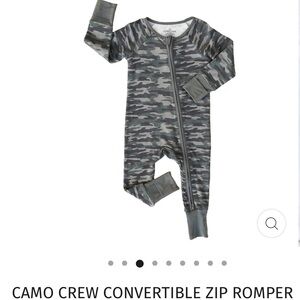 Caden Lane convertible zippie 3-6 months Camo